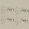 FFK Halsketten-Organizer, Schmuckaufbewahrung, Halter, Armbänder, Ohrringe, Schlüssel, Organizer, Aufhänger, selbstklebende Wand, Acryl, Schrank-Display, einfaches Aufhängen für Ohrstecker, baumelnde