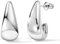 DOCHAIS Ohrringe Silber Damen | 14K Vergoldete Huggie Creolen 925 Sterling Silber Stecker, Hypoallergene Tropfen Ohrringe, Wasserfeste Klein Offen Creolen Silber Statement Schmuck Geschenke Frauen