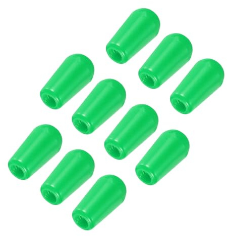 QUARKZMAN 10 Stück Gitarren 3-Wege-Pickup-Schalter Spitze M3.5 Kunststoff Toggle Switch Knöpfe für LP E-Gitarre Ersatzteile, Grün