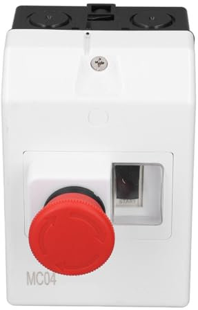 Disyuntor de Protección del Motor 6-10A IP55 Interruptor Tipo Perilla Impermeable con Parada de Emergencia para Diversas Aplicaciones de Motor