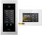 Balter EVO HD Touch 7 Silber/Weiß Video Türsprechanlage mit RFID/Codemodul Set für bis zu 1000 Teilnehmer (1x Türstation mit Full HD-Kamera, 1x 7 Zoll Monitor, 2-Draht Bus, 175° Weitwinkel)