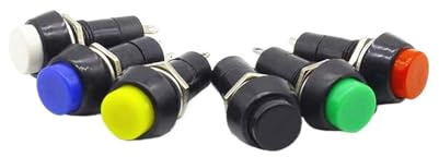 12mm Push Button Switch Self-locking/Momentary Switchs 3A 150V PBS-11A PBS-11B 2PIN(Green,Momentary)
