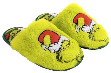 CERDÁ LIFE'S LITTLE MOMENTS Unisex Zapatillas De Casa Abierta The Grinch Hausschuh, Grün, 38/39 EU