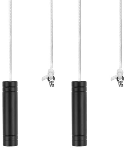 FunnAura 2 Pcs 1.5M Bathroom Light Pull Cord Handle, with 150cm Connectors Pull String Light Switch for Toilet
