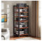 HiFi Rack AV Shelf Modern AV Cabinet For Living Room, Record Player Stand With 6 Tiers, DVD Shelf Unit For Audio Equipment, Media Storage Unit For Gaming Consoles