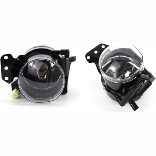 GBJHYRTR Auto LED Nebelscheinwerfer für BMW E60 E90 E63 E46 323i 325i 525i 63176910792, Transparent Linse ABS DRL Tagfahrlicht Front Stoßstange Blinker Mit Glühbirnen