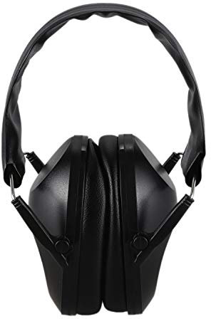 Feeuid Casque anti-bruit pliable de Chasse Sport Casque anti-bruit, casque anti-bruit, noir