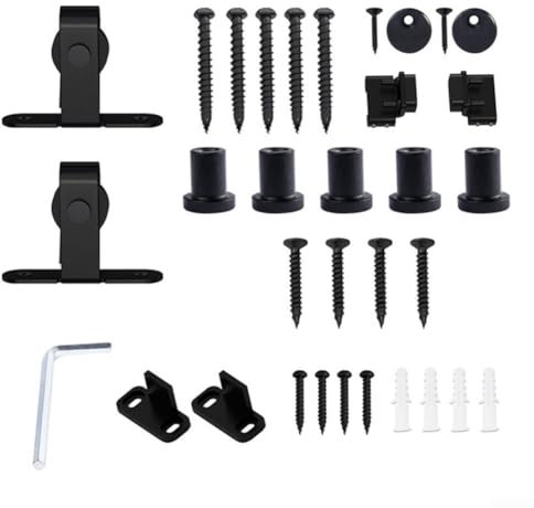 Schiebetür-Schienentor-Schienensystem für Schränke Komplett-Set mit wesentlichem Zubehör