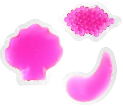 Homoyoyo Kühlpacks gegen Dunkle Ringe und Entgiftung zur Gesichtspflege 3 Stück Lippenförmige Pvc im Krankenhaus und Gesundheitstagen