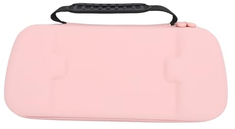 Blaihild Hard Carrying Case for ROG Ally X 2024 RC72LA, Rog Ally 2023 RC71L, Claw A1M, Portable Travel Case with Foldable Stand and Card Storage, for Gaming Handheld and Accessories (Pink)