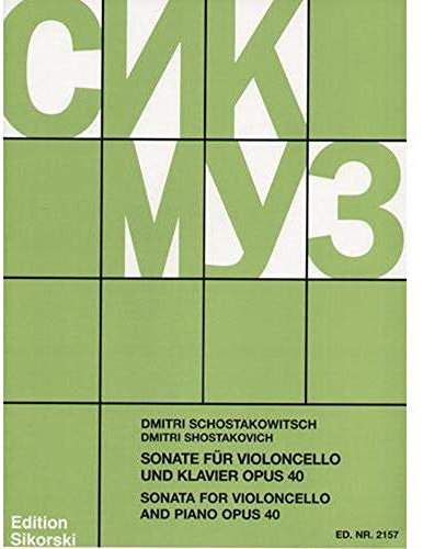 Sonate Op 40. Violoncello, Klavier