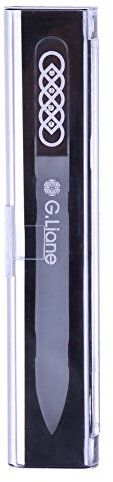 G.Liane Kristall Glasnagelfeile Mit Swarovski Kristallen Nagelschere Nagelfeile Mit Aluminium Etui – Maniküre Pediküre Für Frauen Männer Kinder – Für Natur Und Acrylnägel - Design (Silver Celtic)
