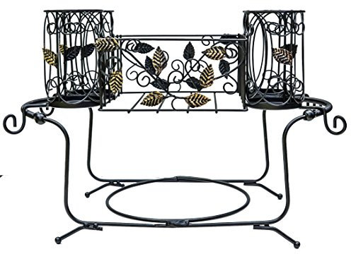 Maypes Utensil Caddy - Silverware Caddy or Napkin, Cutlery and Plate Holder - The Ideal 2-Piece Portable Outdoor Kitchen Accessories Buffet Organizer for Picnics, Camping, Barbecue, Parties and Events