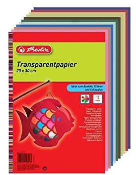 Herlitz 246413 Transparentpapier, 20 x 30 cm, 10 Blatt (10er Pack, Transparentpapier)