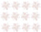 12pcs Glitter Poinsettia Christmas Artificial Flowers Christmas Tree Floral Ornaments Decorations Xmas Tree Pendant Christmas Wreath Filler (White)
