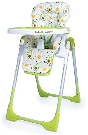 Cosatto Noodle 0+ Highchair Compact, Height Adjustable, Foldable, Easy Clean, From birth to 15kg (Strictly Avocados) CT4233