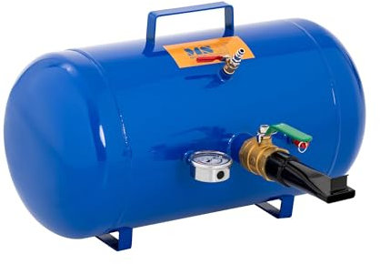 MSW Booster Para Neumáticos Balón De Inflado Rápido MSW-TY-2 (Hierro con revestimiento de polvo, Capacidad: 38,5 L, Presión: 6-8 bar)