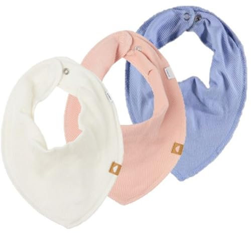NAME IT 3er Set UNI Baby Dreieckstücher Halstuch Lätzchen 3 Stück (Farbenset 6)