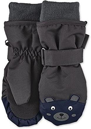 Sterntaler Unisex Kinder Fäustel Bärchen2 Fäustlinge, Grau, 4