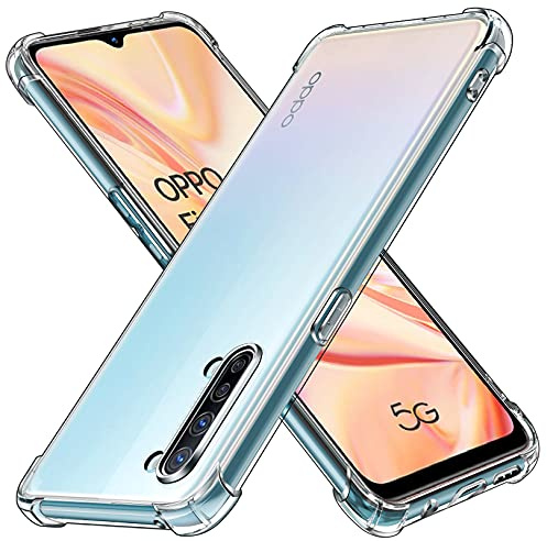 ivoler Klar Silikon Hülle für Oppo Find X2 Lite 5G mit Stoßfest Schutzecken, Ultra Dünne Weiche Transparent Schutzhülle Flexible TPU Durchsichtige Handyhülle Kratzfest Case Cover