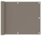 Festnight Balkon-Sichtschutz Balkonabdeckung Sichtschutz für Maschendrahtzaun Balkonbespannung Sichtschutz Sichtschutzplane Balkonverkleidung Blickdichte Taupe 75x400 cm Oxford-Gewebe