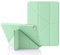 Origami iPad Hülle für iPad 9,7 Zoll 6. 2018 & 5. 2017 Gen, auch für iPad 9,7 Zoll Air 1. 2013 & Air 2. 2014, 5-in-1 Verschiedene Betrachtungswinkel, Glatte Silikon-Hülle & Weiche TPU-Rückseite, Grün