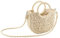 CHIC DIARY Summer Beach Straw Bag for Women Crossbody Top Handle Shoulder Handbag Handwoven Rattan Clutch Purse (Beige)