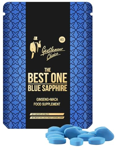 Gentleman's Choice™ Blue Sapphire | 200 Tablets | 100% Natural Herbal Supplement | Small Easy to Swallow Tablets | Health Support | Manufactured in The UK