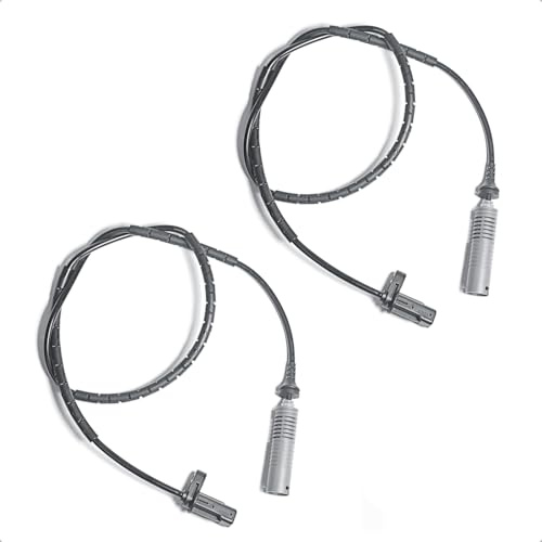 LoreenCar 2x ABS Raddrehzahlsensor 34526762465 für BMW 1er E81 E87, 3er E46 E90 E91 E92 E93, Radsensor, ABS Sensor, Drehzahlsensor, Raddrehzahlgeber, ABS-Wheel Speed Sensor