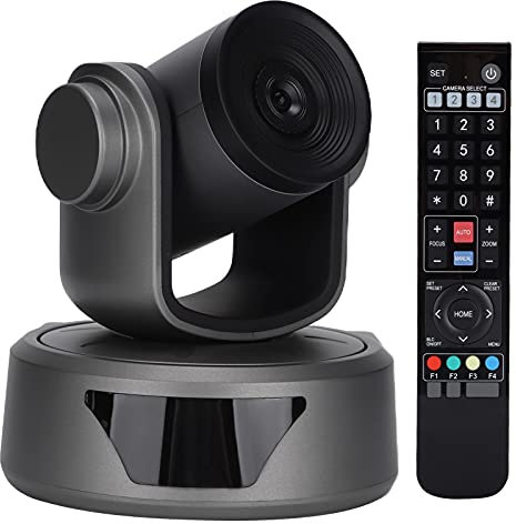 PUSOKEI Videokamera-Camcorder, 1080P Full High Definition HD Cam Webcam mit Festem Fokus, 2,1 Millionen Pixel, für Windows 7, Windows 8.1, Windows 10, Linux, OS X 10.10 (EU-Stecker)