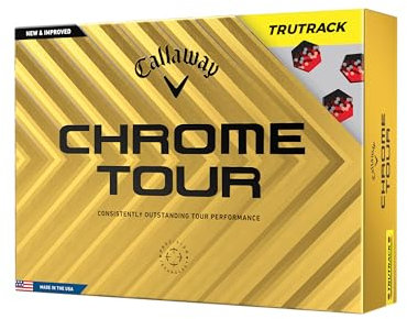 Callaway Golf Chrome Tour Golfbälle (Gelb, True Track)