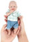 Vollence Wiedergeborene Babypuppe Silikonpuppe Junge Mini Realistisches Neugeborenes Babypuppen Silikon Ganzkörper Stressabbau für Erwachsene Handgefertigt