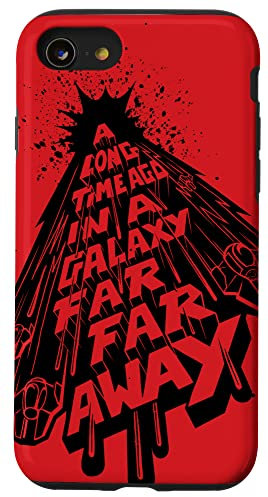 Star Wars vor langer Zeit in einer weit, weit entfernten Galaxie, rot Hülle für iPhone SE (2020) / 7 / 8