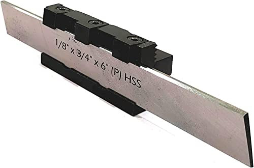 PRAZTECH® Adjustable Center Height Parting Cut Off Tool Holder for Metal Lathe Machines | 100% HSS Blade Included | Effective Perfromance (Shank 10mm + Blade 3/4 Wide)