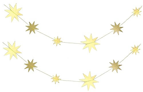 BUGUUYO 2St wandverkleidung Wand polsterung fensterdeko Ornament Party-Banner Party-Star-Anhänger Sternenbanner zum Aufhängen. Flagge ziehen Berühmtheit das Banner Latte-Kunst Charme