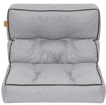 Bielik sitzkissen für Rattansessel 77x50 cm – Gartenmöbel Auflage, Polsterauflagen für Rattan Stuhl, Outdoor Ersatzpolster für PE Rattansessel, wasserdichtes Gartenpolster - hellgrau