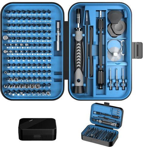 150 in 1 Präzisions-Schraubendreher-Set, 120 Bits Vollbereichs-kleiner Schraubendreher-Set, magnetisches Mini-Reparaturwerkzeug-Set für Ring-Türklingel, Laptop, Switch, PS5, Xbox, MacBook, iPhone, Uhr