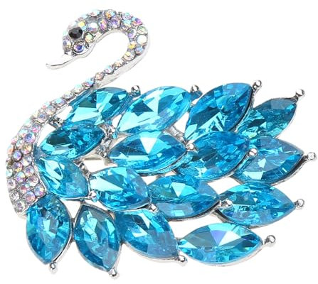 Schwanen-Brosche, modisch, Schwan, Anstecknadel, Kleidung, Schmuck, Geschenk, 4.5*4cm, Metall, Kein Edelstein