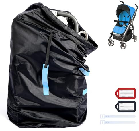 SEATOGEM Transporttaschen für Kinderwagen, 117 x 83 cm Reisetasche für Kindersitz, Oxford Wasserdicht Kindersitz Transporttasche für Flugreisen und Aufbewahrung
