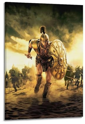UYEHCHAKS Troy Klassisches Poster, individuelles Poster, Filmposter, Poster für Zimmer, ästhetische Kunst, Poster, Wandkunst, dekorative Malerei, Schlafzimmer, Malerei, Poster, 20 x 30 cm, Rahmenstil