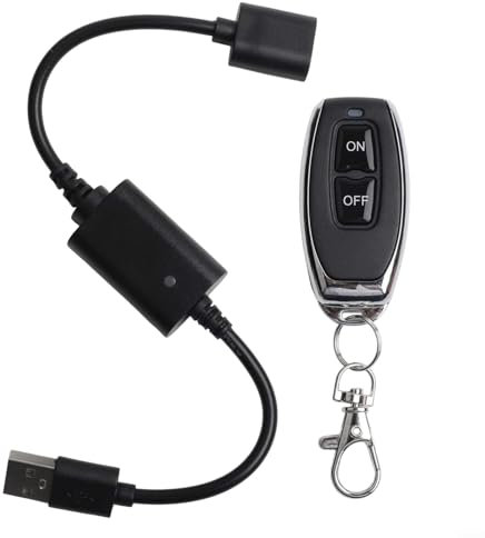 HOHOVYVY LED Fernbedienung, USB Zeitschaltuhr, DC 5V USB Wireless RF Fernbedienung Schalter Treiber Power Für LED Licht Streifen(P30-1)