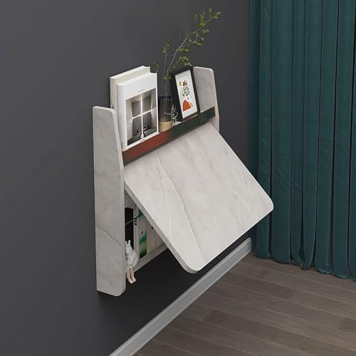 HPIRFYE Wandmontiertes Klappregal aus Massivholz，Mehrere Stile verfügbar,Wandmontierter Klappschreibtisch， Starke Tragfähigkeit, platzsparend, geeignet für Wohnzimmer, Schlafzimmer, Küche