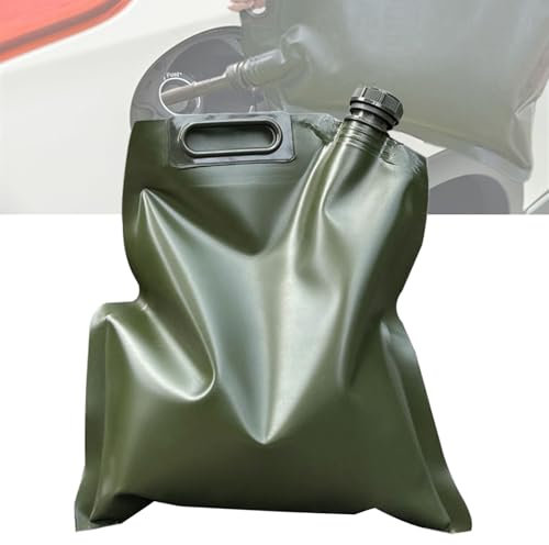 Benzinkanister - Kraftstoffkanister Faltbarer Tragbarer, 5L 10L 20L 30L Dieseltank, Benzin Kanister aus Flexible TPU mit Langer Flexibler Düse, Notfalleinsatz im Freien,5L