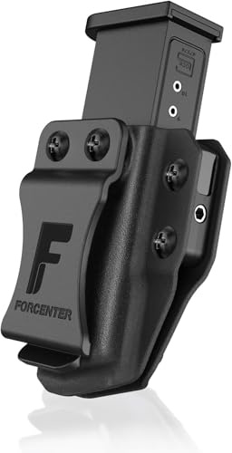 Boosteady Mag Carrier IWB/OWB Magazine Holster Kydex Mag Holster for 9mm/.40/.45ACP Double & Single Stack - Ambidextrous Concealed Carry Holster with Adjustable Retention