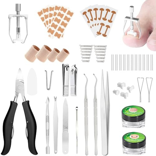 Wellehomi Ingrown Toenail Treatment Kit Toenail Clippers & Corrector Tools
