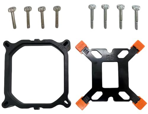 hogtnd CPU Lüfterrahmen Stützsockel mit Installationsschrauben für 1700 1200 115x 2011 1366 Retention Backplates Set Einfache Installation CPU Halterungen