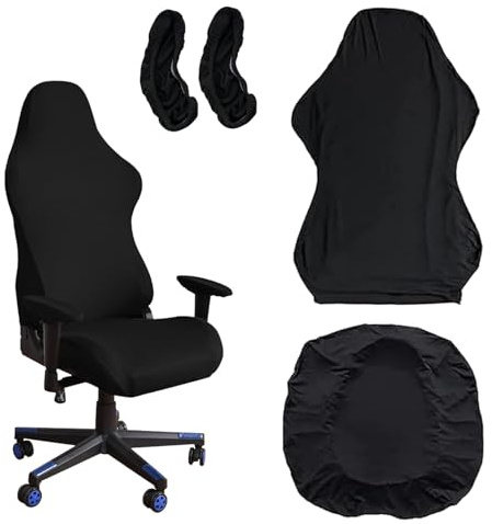 Oiieco 4 PCS Gaming Chair Covers, Black