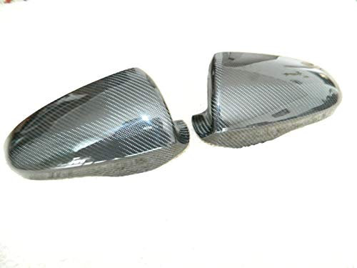 CaCsP Carbon Spiegelkappen Spiegelkappen Rückspiegel Außenspiegel Spiegelblenden Mirror Spiegel Kappen Cover kompatibel mit BMW M5 F10