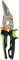 Fiskars Blechschere, Rechter Schnitt, Bis zu 40% mehr Kraft, Länge 24,7 cm, Wärmebehandelter Stahl/Kunststoff, Schwarz/Grün/Orange, PowerGear, 1027208
