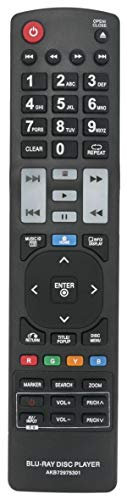 AULCMEET AKB72975301 Replace Remote Control Compatible with LG DVD Blu-Ray Player BD550 BD560 BD560C BD565 BD570 BD572 BD590 BD590C BD592 BX580 BX582 BX585 BD350 BD350V
